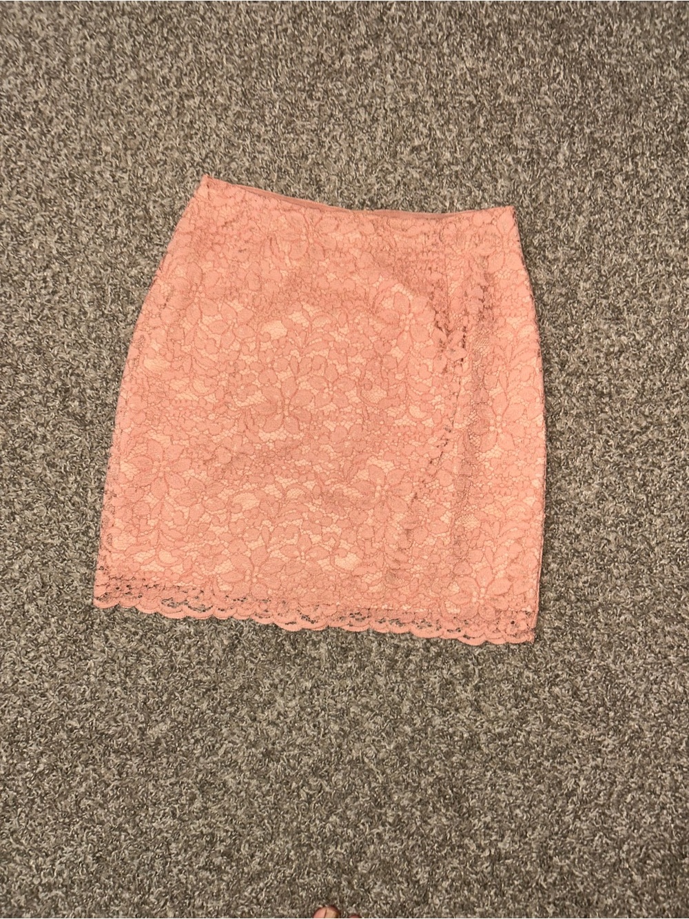 H&M Pink Lace Mini Skirt size 8